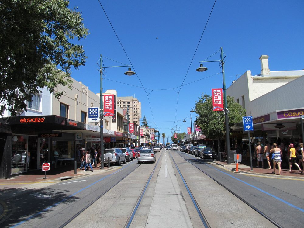 Jetty Road in Glenelg, Adelaide