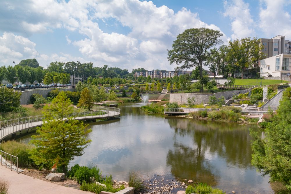 Clear Creek Basin at Historic Fourth Ward Park, near Edgewood Avenue