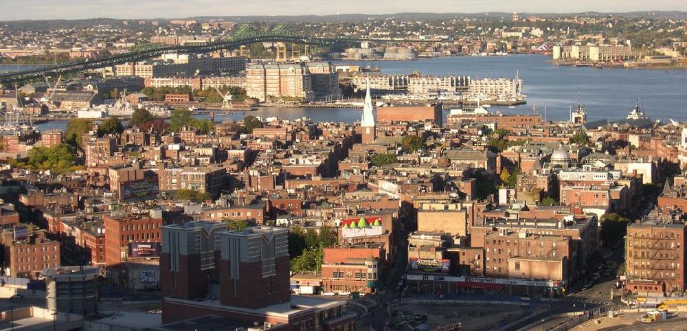 The North End neighborhood of Boston