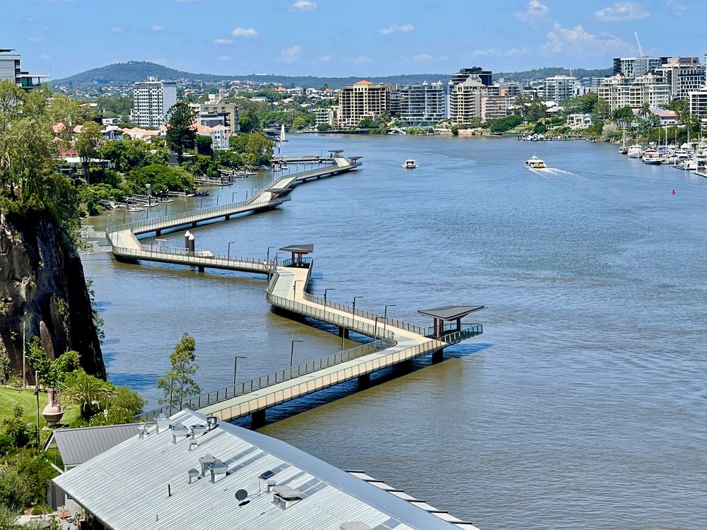 New Farm Riverwalk along the Brisbane River