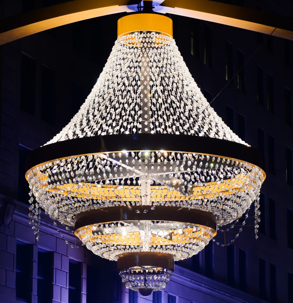 The chandelier at Playhouse Square in Cleveland
