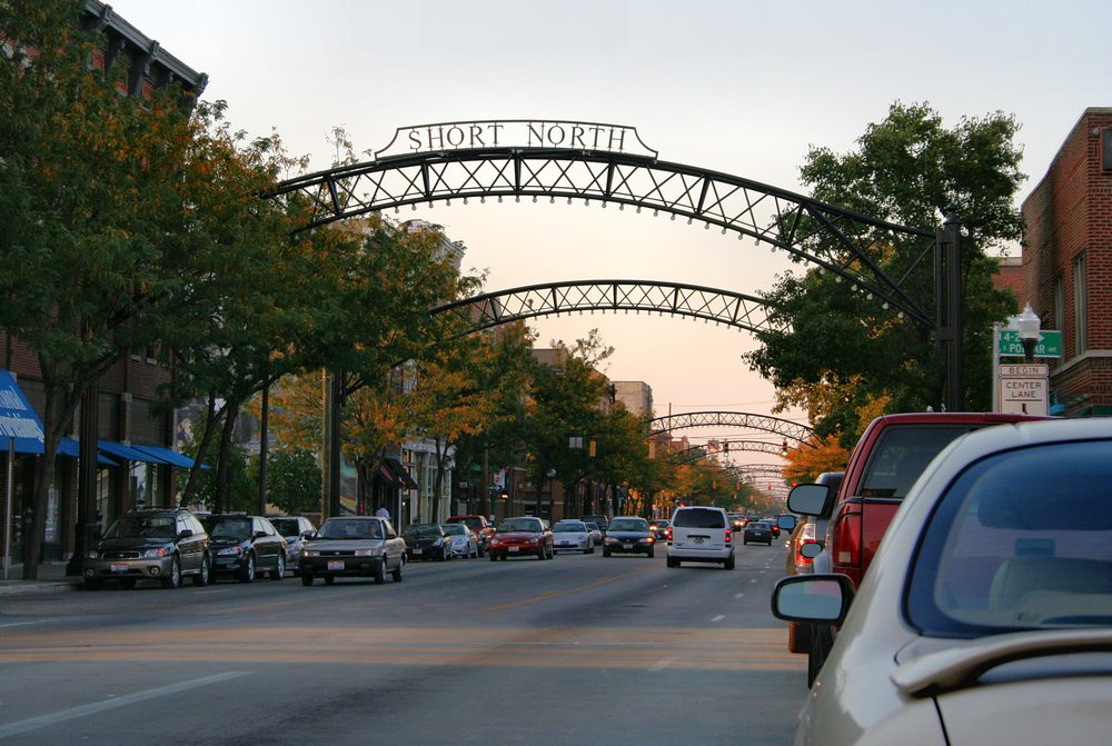 The arches over High Street in the Short North, Columbus