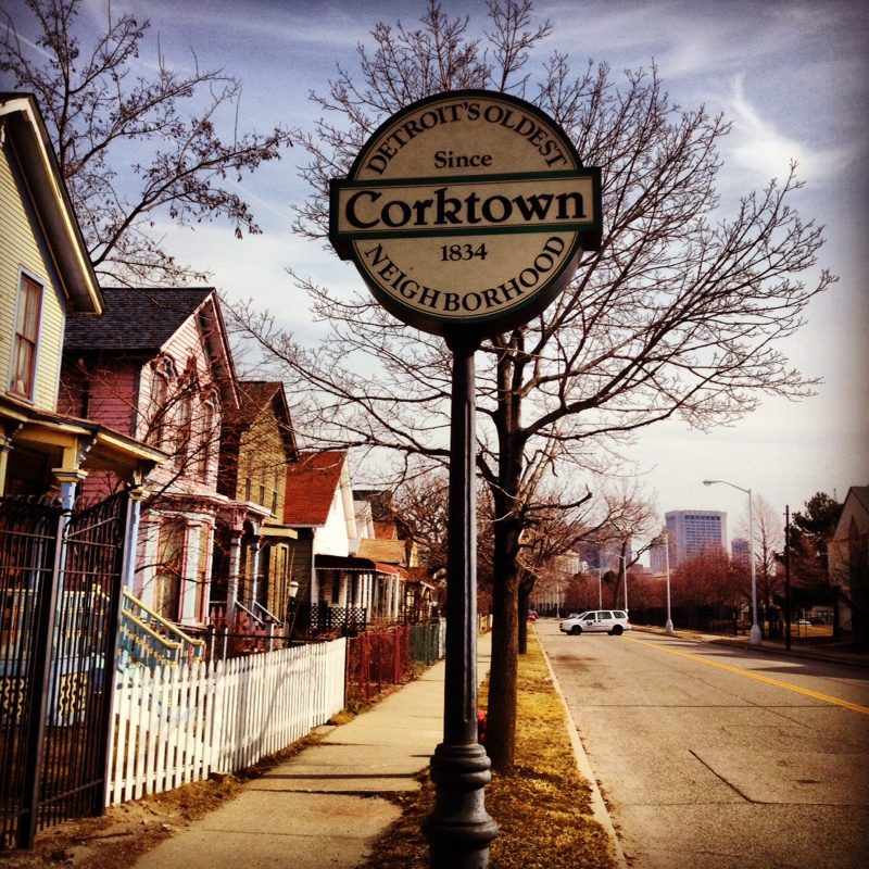 The Corktown neighborhood of Detroit
