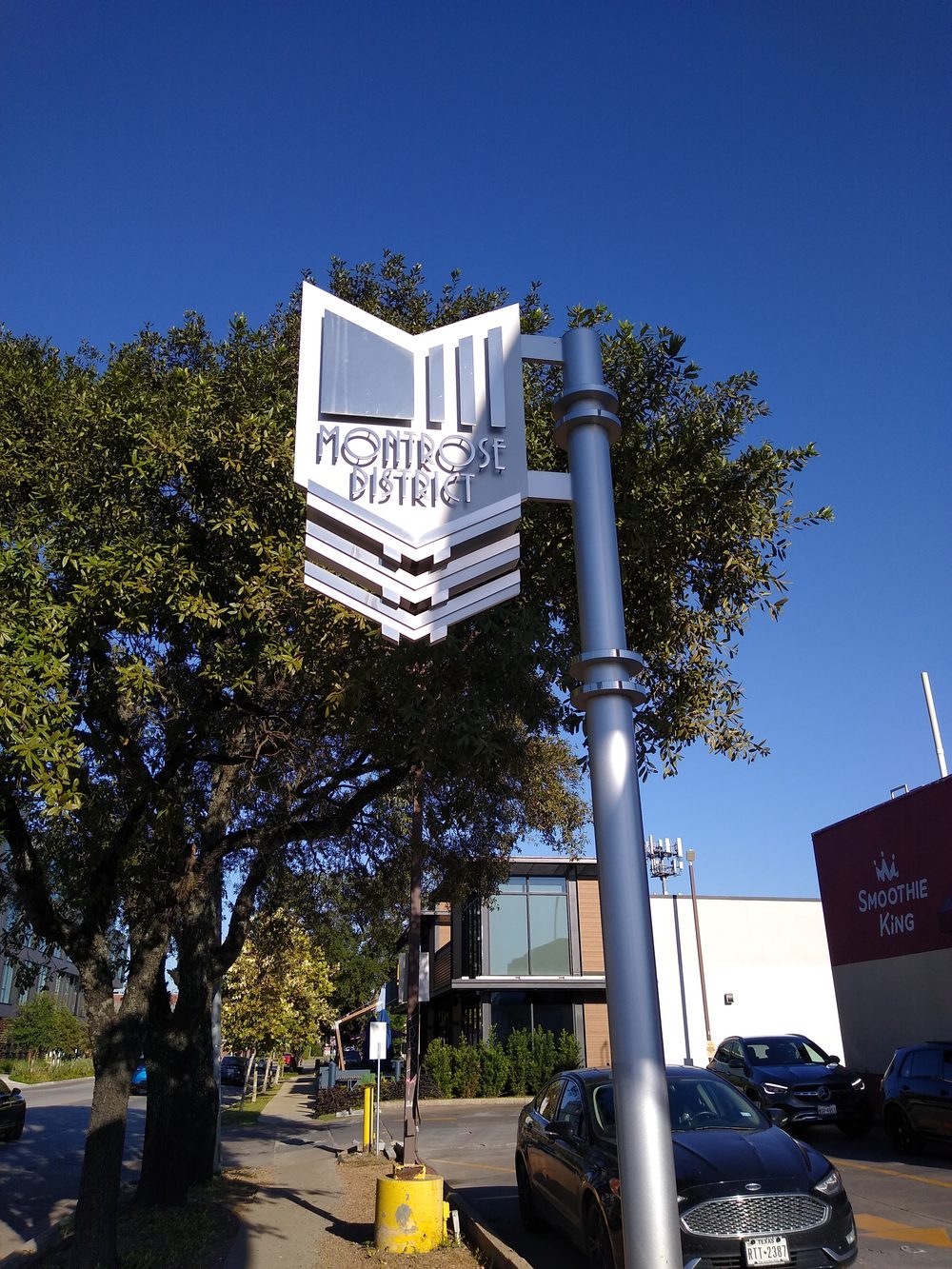 A Montrose neighborhood sign in Houston
