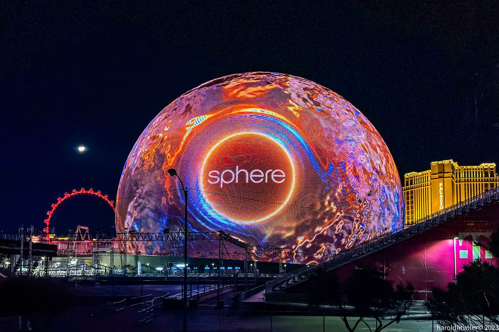 The Sphere on Las Vegas Boulevard