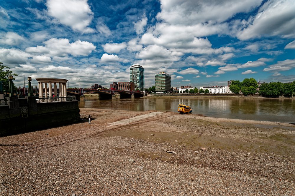 The South Bank riverside walkway along the Thames in London