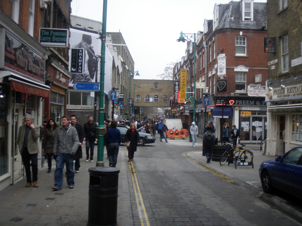 Brick Lane in Shoreditch, London