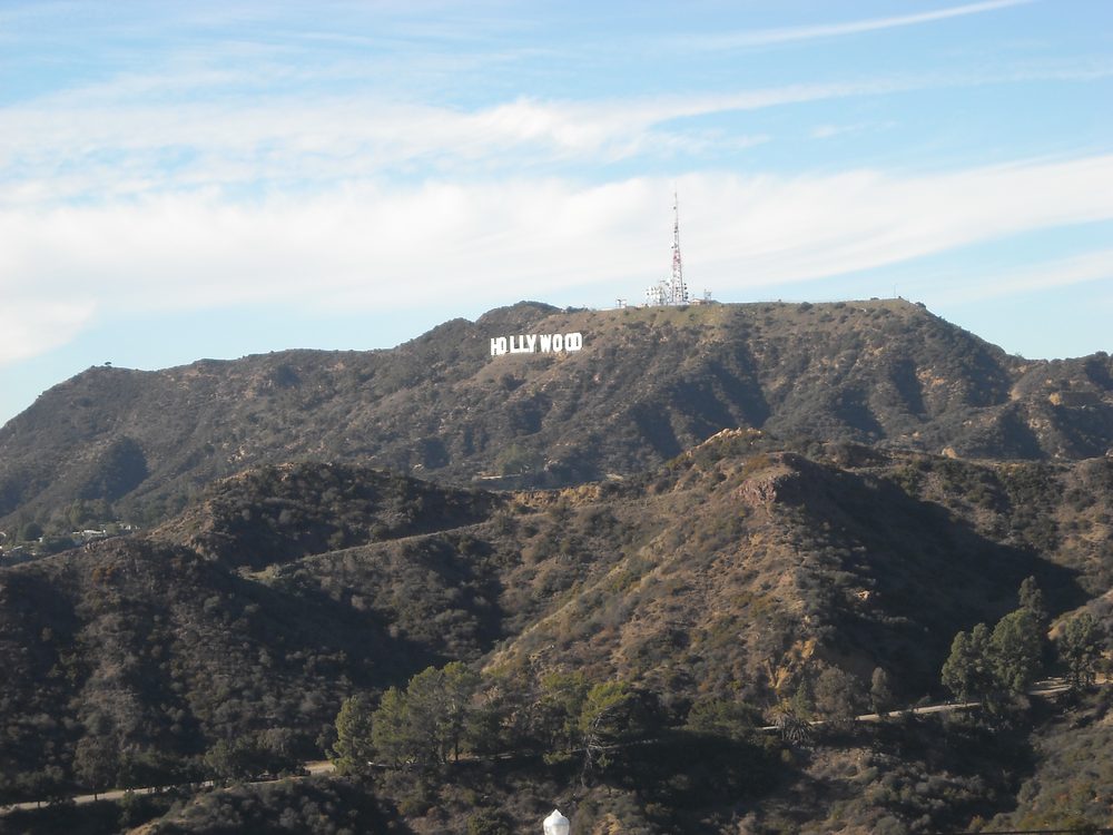 The Hollywood Sign seen from the trails above Griffith Park