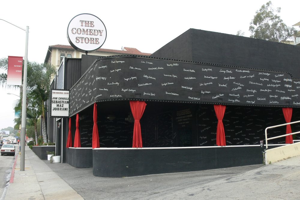 The Comedy Store sign on Sunset Boulevard