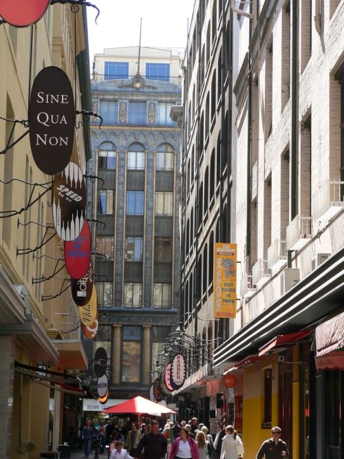 Degraves Street laneway in Melbourne