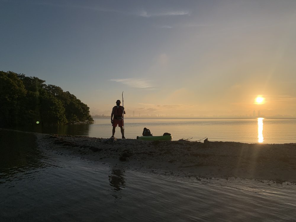Kayaking on Biscayne Bay near Key Biscayne
