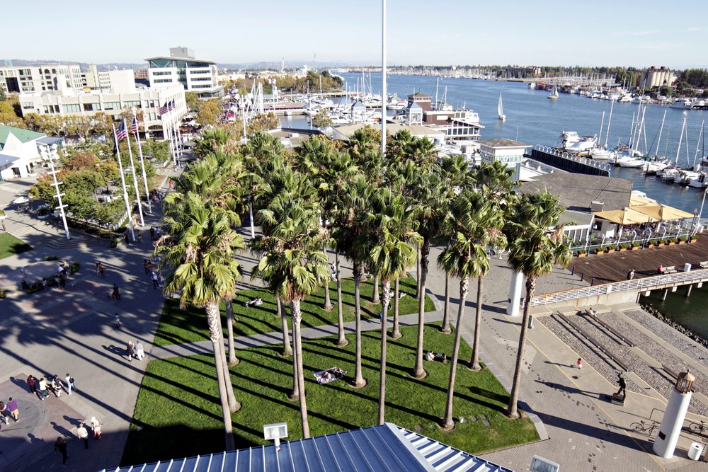 Jack London Square on the Oakland waterfront