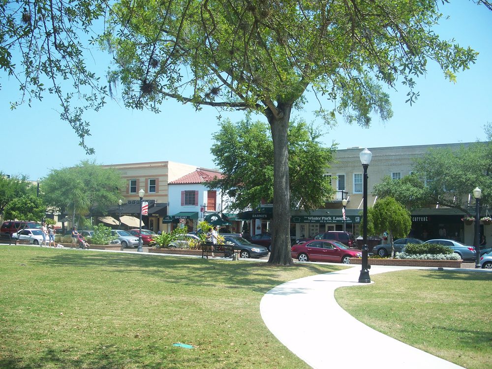 Downtown Winter Park near Park Avenue