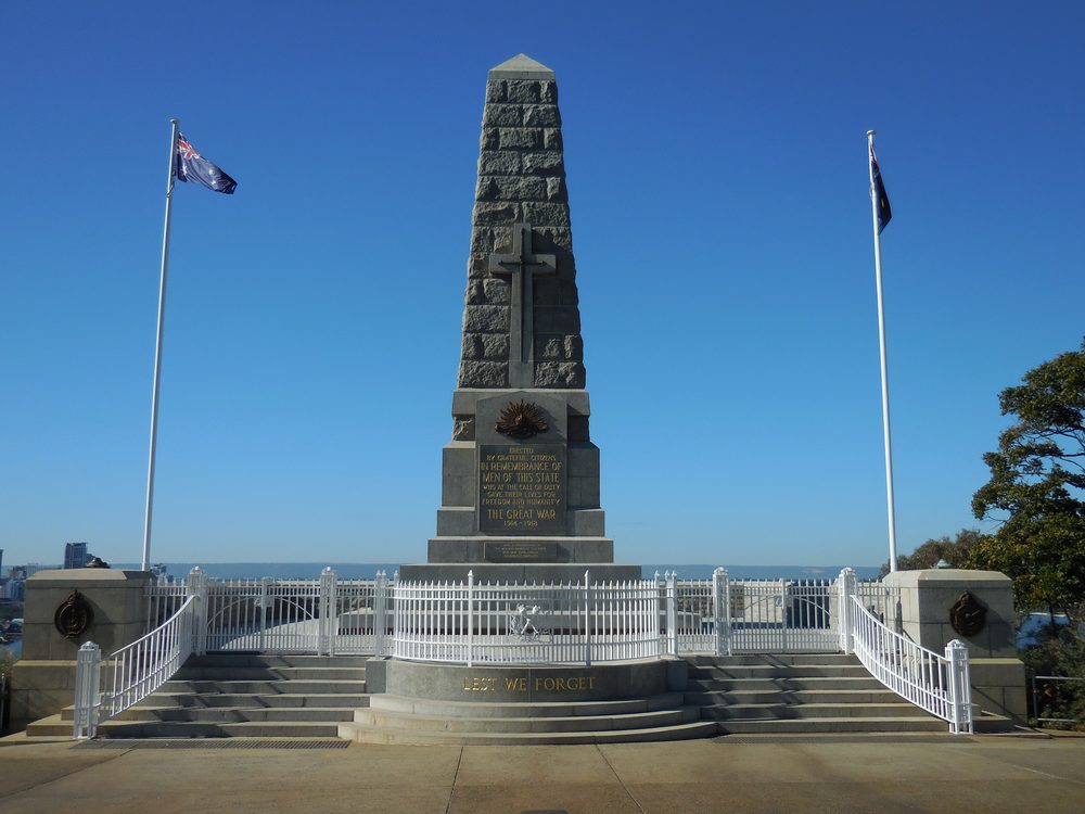 The State War Memorial in Kings Park overlooking Perth
