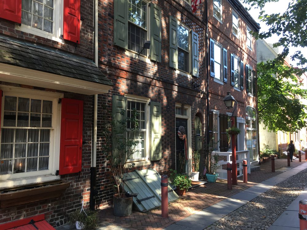 Elfreth's Alley in Old City, Philadelphia