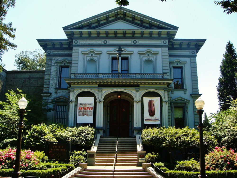 The entrance to the Crocker Art Museum in Sacramento