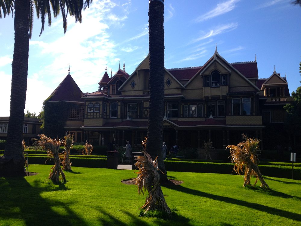 The exterior of the Winchester Mystery House in San Jose