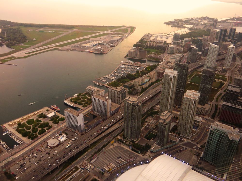 Toronto's Harbourfront along Queens Quay