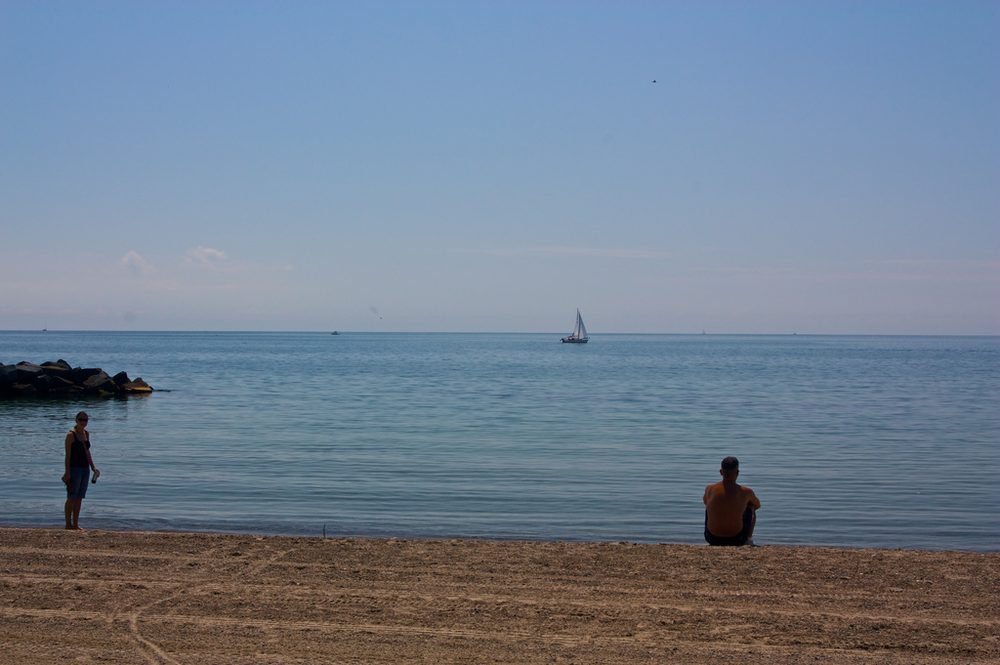A beach on the Toronto Islands