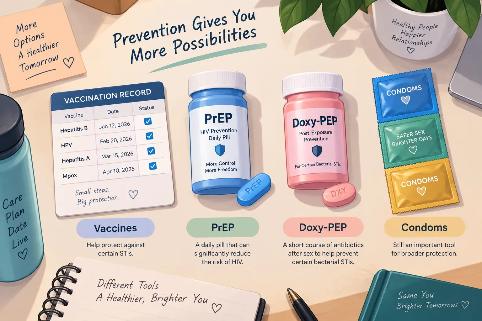 Beyond Condoms: Vaccines, HIV PrEP, and Doxy-PEP for STI Risk Reduction
