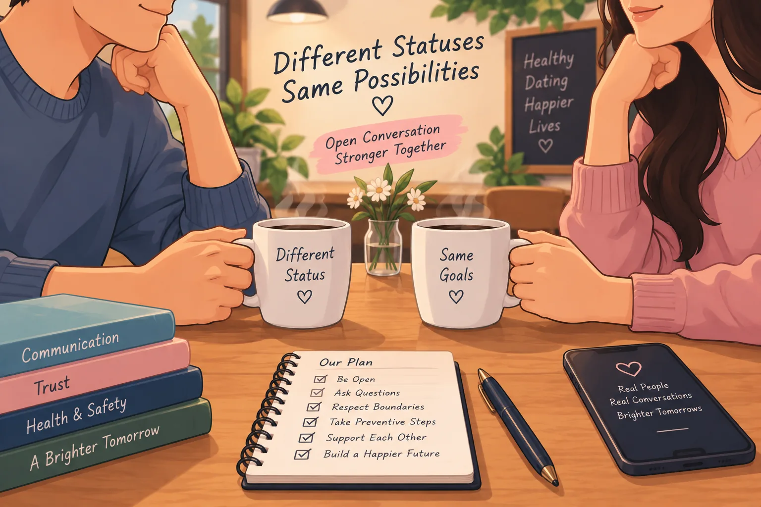 Dating Across Different STI Statuses: A General Safety Framework for Couples