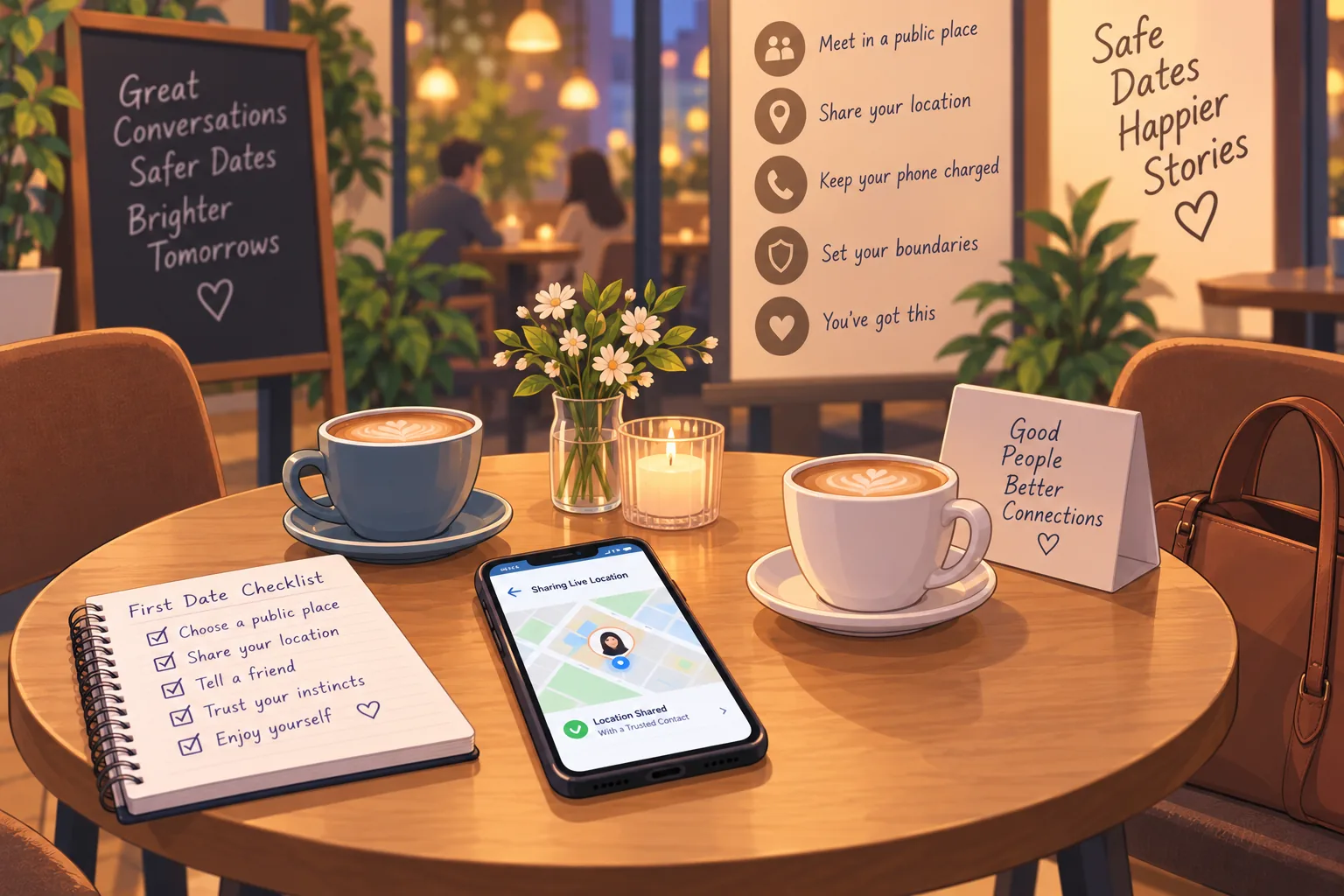 First Date Safety in STI Dating: From Online Chat to In-Person Meetings