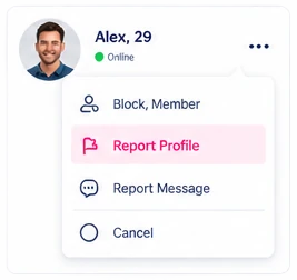 PositiveSingles block and report menu