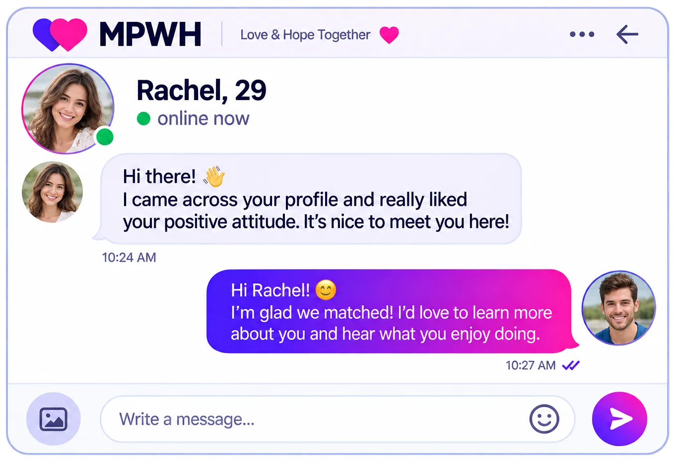 MPWH message conversation