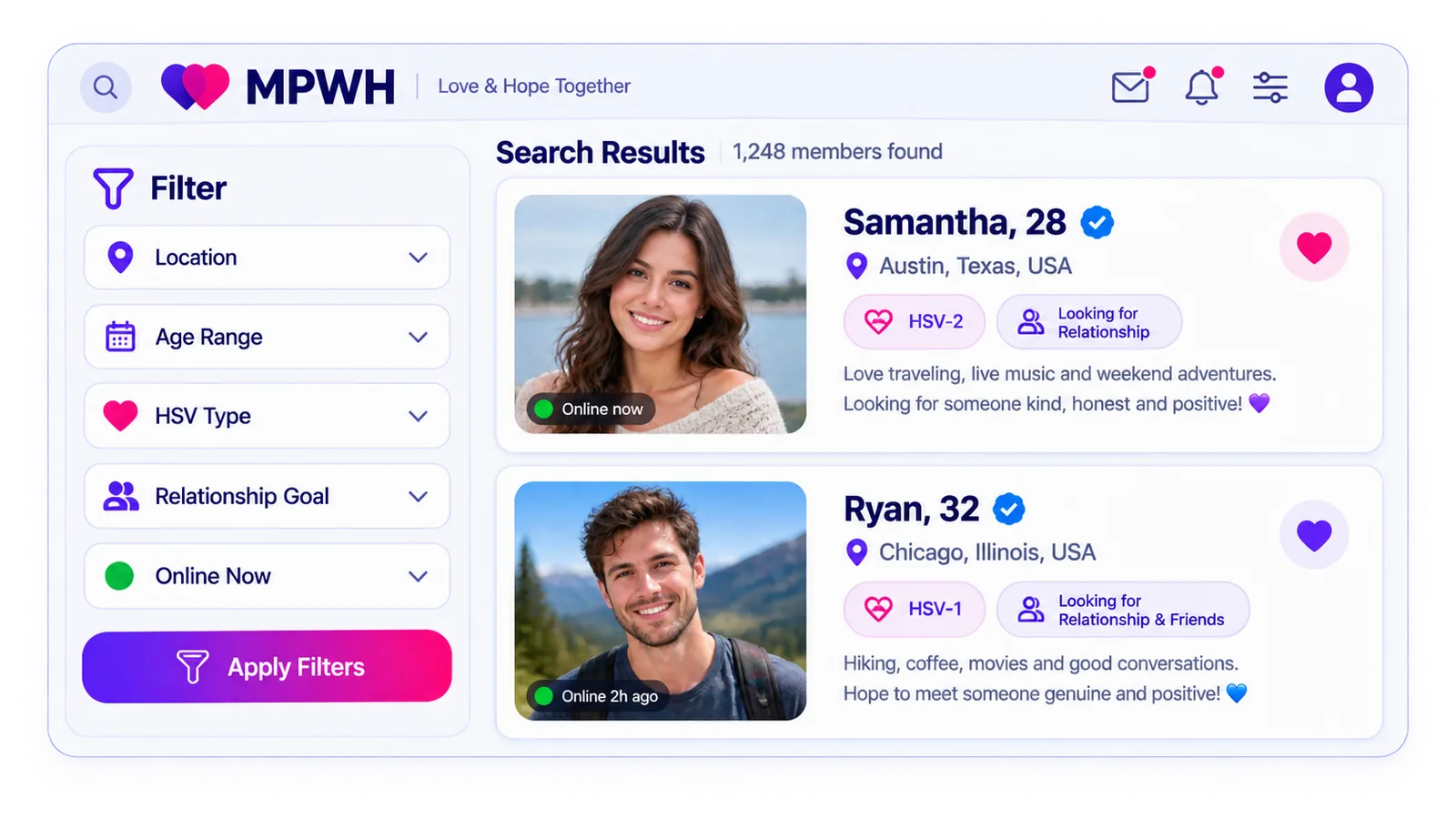 MPWH search results
