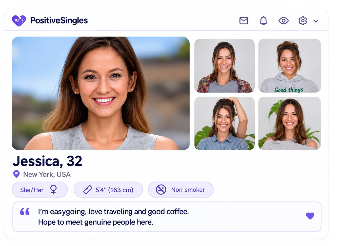 Example PositiveSingles profile