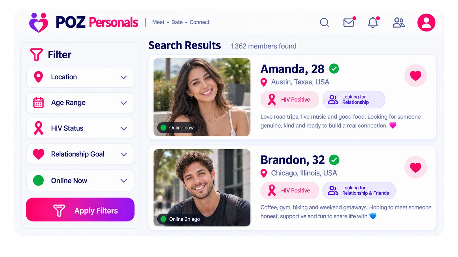 POZ Personals search results